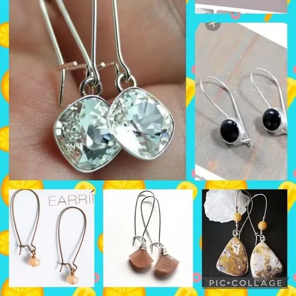 🆕Silver Kidney Wire Earrings - Picture 2 of 9